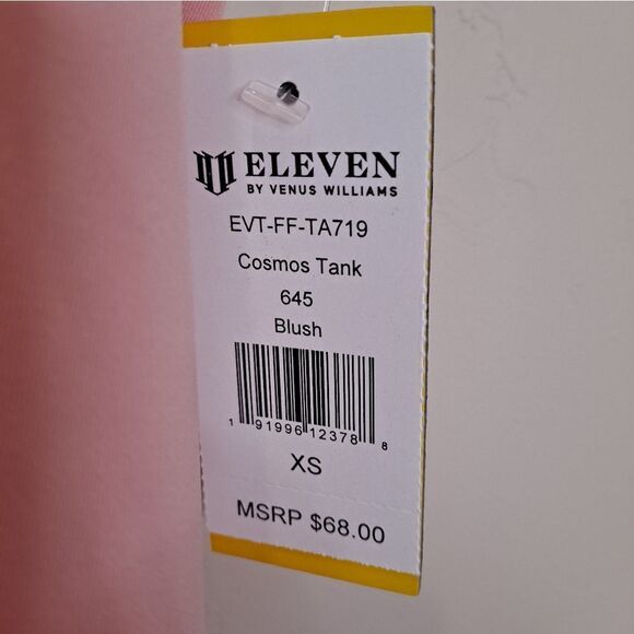 EleVen by Venus Williams Cosmos Tank Blush Size Extra Small NWT - Picture 2 of 8